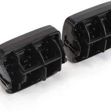 Iinger 1Pair Air Condition Vent Frame Car Dashboard Left Right AC Air Vent Grill Fit for Renault CLIO MK2 1998 1999 2000 2001-2006 ABS
