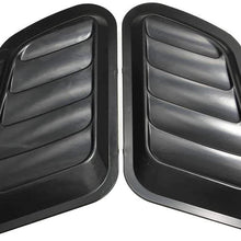 LSJVFK 1 Pair Universal Car Front Bonnet Vents Hood Car Decorative Air Flow Intake Scoop Turbo Bonnet Vent Cover
