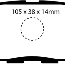 EBC Brakes UD1288 Ultimax OEM Replacement Brake pad