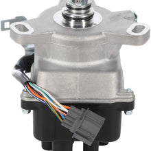 TUPARTS New Ignition Distributor w/Cap + Rotor Fits for A-cura EL H-onda Civic 1999-2000 for DST17432 3117432 TD73U