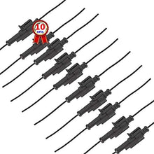 10 Kit 2 Pin Way Car Waterproof Electrical Connector Plug with 10cm Wire 17 AWG Marine, Real Conductor 1.2mm / 17 AWG Wire Match 16 18 AWG Electrical Wire