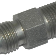 Inline Tube -3AN Male to 1/8 Pipe NPT Male Straight Adapter Fitting Plated Steel ANC104 (E-11-6)