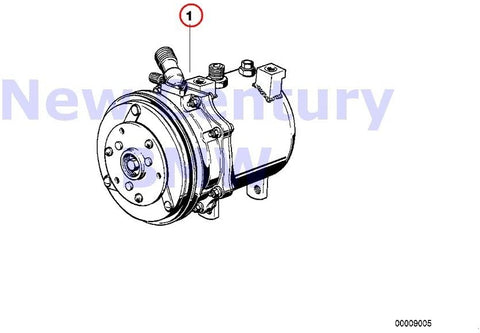 BMW Genuine Air-Conditioner Compressor Rmfd Air Cond.Compessor R134A 630CSi 633CSi 635CSi M6