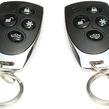 KKmoon Car Vehicle Security System Universal Burglar Alarm Protection Anti-Theft System with 2 Remote Contoller