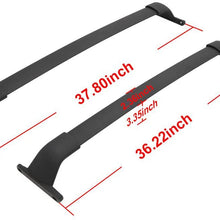 ANTS PART Cross Bars for 2016 2017 2018 2019 2020 2021 Nissan Kicks Black Baggage Luggage Roof Rack Roof Rails Aluminum