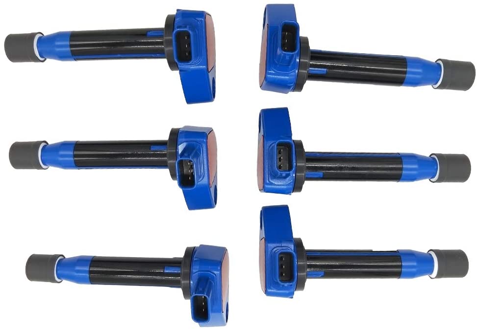 JESBEN UF242 6Pcs Ignition Coils Replacement for Accord 3.0L 2000-2007 Odyssey 3.5L 1999-2007 Ridgeline 3.5L 2006-2008 Pilot 3.5L 2003-2008 for Acura MDX 3.5L 2001-2006 3.7L 2007-2009 30520-P8E-A01