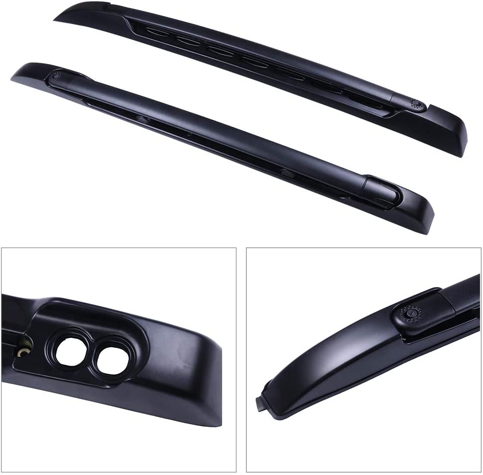 AINTIER 2Pcs Aluminum Cross Bar Roof Rack Roof for Toyota Tacoma Double Cab 2005-2019 Top Rail Rack Crossbar Luggage Cargo Carrier Roof Rack Set