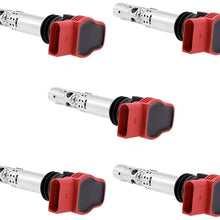 5 PCS Ignition Coil For L5 2.5L 06-14 BEETLE / 10-14 GOLF / 12-14 PASSAT / 06-09 RABBIT - 12-14 TT QUATTRO