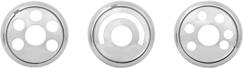 GG Grand General 67817 Chrome Plastic Ac Control Knob Cover Set, FL Cascadia 2008+