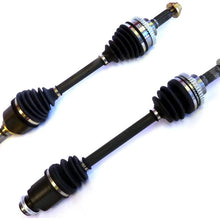 DTA MZ50499936A front Left Right Pair - 2 New Premium CV Axles (Drive Axle Assembly) Compatible with Protege, Protege 5 With Automatic Trans Only; Ford Escort ZX2 Manual Trans Only