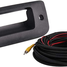 TOZEC Car Backup Reverse Camera for Chevy Silverado | GMC Sierra 2007-2013 Stereo Radio with Tailgate Door Handle Replacement Backup Camera