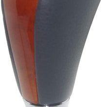 Pursuestar Black Leather Gear Shift Knob for Toyota Camry Crown RAV4 Land Cruiser Hiace Corolla Mazda Lexus ES RX GS is SC