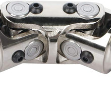 LUJUNTEC Chrome Double Stainless Steel U-Joint 3/4 DD - 3/4 DD,Maximum Working Angle: 35 Degree Steering Shaft U Joint