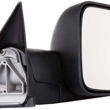 SCITOO Compatible fit for Dodge Towing Mirror Passenger Side Rear View Mirror 1994-2001 for Dodge for Ram 1500 2500 3500 Manual Control Manual Telescoping Manual Folding Feature