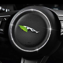 TopDall Gear Shift Knob Bling Crystal Shiny Diamond Accessory Interior Sticker Compatible with Jaguar
