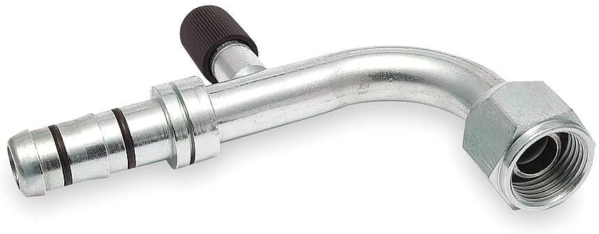 AUTOMOTIVE AC HOSE FITTING EZ CLIP#8 FEM 90 HIGH CHARGE PORT 70R8098