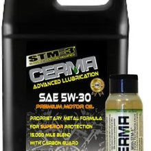 Cerma Gas Engine Treatment Package with 5-Quarts of 5-w-30-w 15,000 Mile Oil