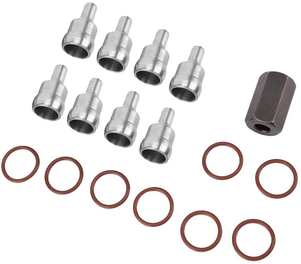 Suuonee Oil Rail Repair Kit, High Pressure Oil Rail Repair Kit with Washer Fit for Ford 2004-2010 6.0L Diesel