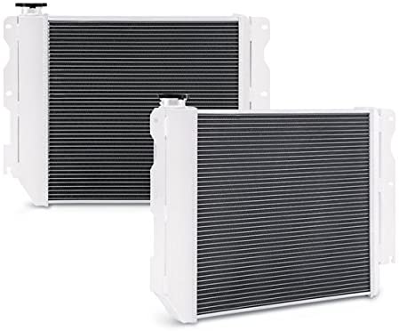 Mishimoto MMRAD-WRAV8-87X Performance Aluminum Radiator Compatible With Jeep YJ TJ Chevy V8 LS Engine Swap 1997-2006