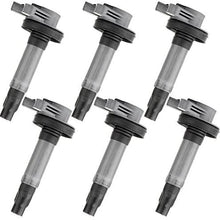 ECCPP Portable Spare Car Ignition Coils Compatible with Ford/Lincoln/Mazda/Mercury 2007-2011 Replacement for UF553 DG520 for Travel, Transportation and Repair (Pack of 6) (6PCS)