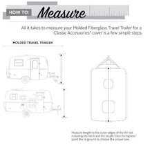 Classic Accessories Over Drive PolyPRO3 Deluxe Teardrop Trailer Cover, Fits up to 8' Trailers (80-296-143101-RT)