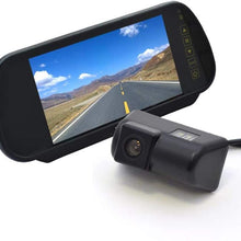 Vardsafe VS302K Replacement Rear View Backup Camera & 7 Inch Clip-on Mirror Monitor for Ford Transit Connect (2010-2018)