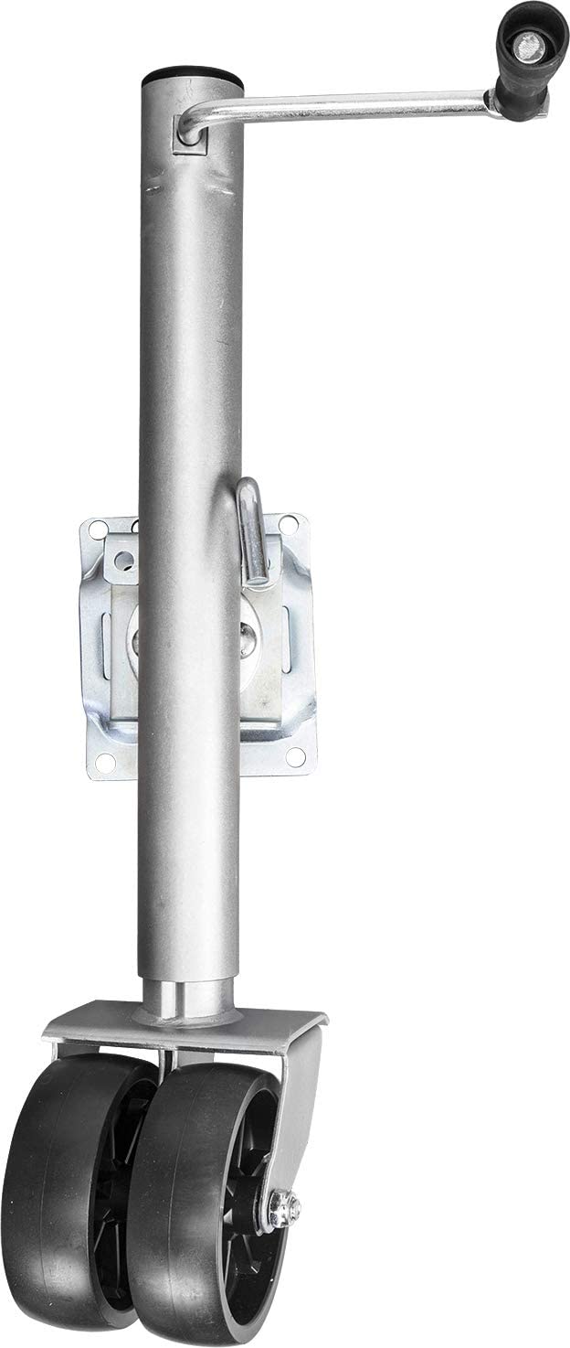 Torin ATR39002B Dual Wheel Swing-Back Bolt-On Trailer Jack, 3/4 Ton (1,500 lb) Capacity