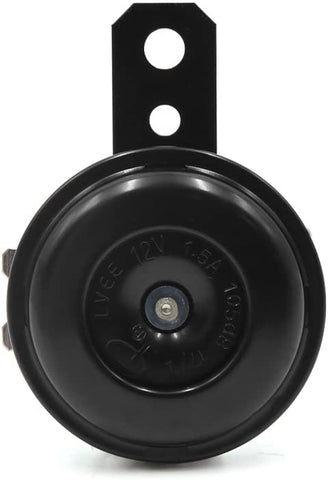 uxcell Car Auto Waterproof Black Mount Siren Electric Horn DC 12V 105dB 1.5A