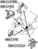 Rear Engine Mount At Febest MM-CYATRR Oem MN101572