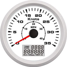 XinQuan Wang GPS Speedometers 0-35knots 85mm Speed Odometers 0-40MPH LCD Display Trip/COD ODO for Boat Vessel Auto Gauge (Color : WW, Size : Free)