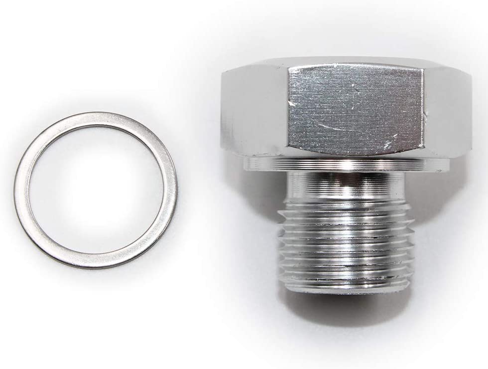 Koauto LS Oil Pressure Sensor Adapter M16X1/8 NPT Female 1/8 NPT LS1