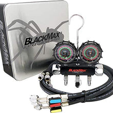 CPS BlackMax MBH4P5EZ 2V Manifold R-134A, 22, 404A, 410A Gauges & 5’ Premium BV Hoses