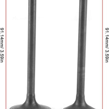 Engine Head Intake Exhaust Valves, Pair Steel Alloy Engine Head Intake Exhaust Valve Parts Fits for SHINERAY ZHONGSHEN ZSCB 250cc