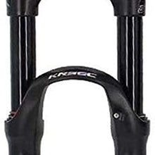 YHBM Bicycle Fork 1-1/8'' Bike Bicycle Aluminum Alloy Disc Brake Shoulder Control Damping Adjustment Travel 100mm,26 Inch Suspension Fork