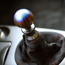 iJDMTOY Burnt Titanium Finish JDM Sphere Shift Knob Universal Fit Compatible With Most Car 4 5 6 Speed Manual or Automatic etc.