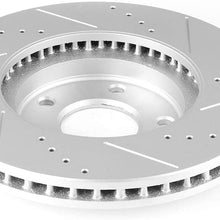 INEEDUP Brake Disc Rotors Front fit for 2003-2004 for Infiniti M45,2002-2006 for Infiniti Q45,2004-2009 2011-2017 for Nissan Quest