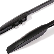 ANGLEWIDE Roof Rack Side Rails Aluminum Cargo Rack Fit For 2008-2013 For Toyota Highlander Sport Utility 4-door Rooftop Cross Bars Top Rail Carries Luggage Carrier - Max Load 150LBS,Black