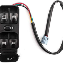SUNROAD Electric Power Window Lifter Mirror Master Control Console Switch for Mercedes-Benz 2001-2005 C240 C320 & 2003-2007 C230 & 2006-2007 C280 C350 & 2002-2004 C32 AMG & & 2005-2006 C55 AMG