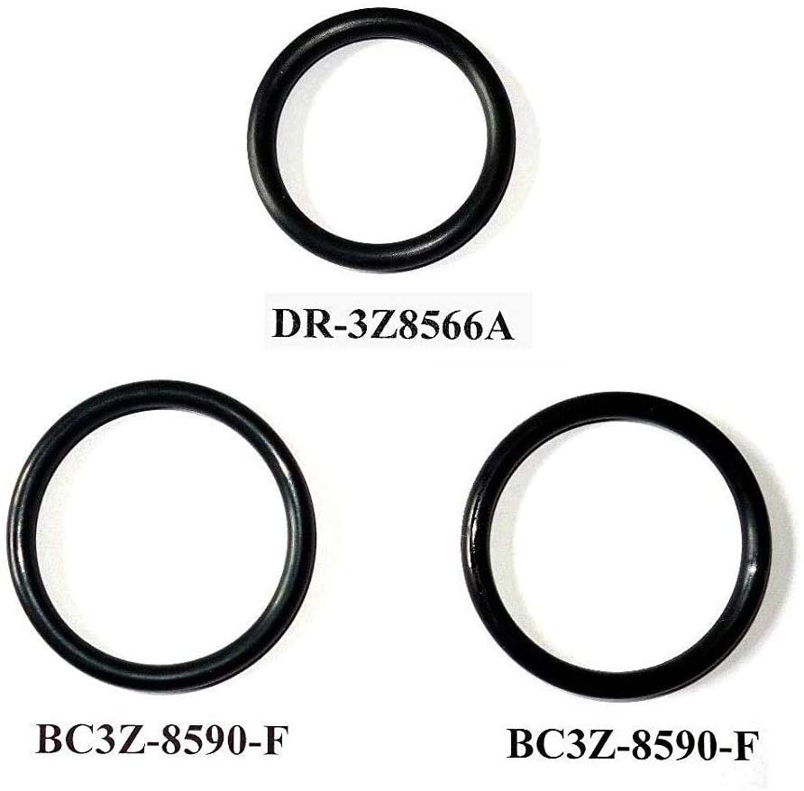 T-pipe Coolant Leak Repair Gaskets, Engine Radiator Hose And Reservoir Expansion Tank Hose O-Ring Kit Seals for Ford F-150 & F-250/350/450/550 Super Duty 2011-18/Replacement DR3Z8566A & 2x BC3Z8590F