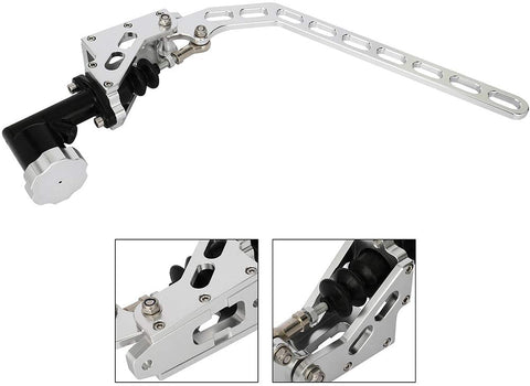 Ainter Hydraulic Handbrake Universal Ebrake Fit Drift Track Rally Racing Emergency Parking E-Brake Vertical Position Adjustable Dampening Height sliver