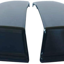 Optimal Co 2019-2020 Smoke Tinted Tape-On Side Window Vent Visor Deflectors Rain Guards for Chevrolet Silverado 1500 & for GMC Sierra 1500 Crew Cab Pickup Truck - 4 Piece Set