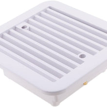 Prettyia 12V White Fridge Vent with Fan RV Trailer Caravan Side Air Ventilation