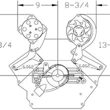 NEW BILLET SPECIALTIES BBC POLISHED ALTERNATOR & A/C COMPRESSOR BRACKETS, TOP MOUNT, FOR BIG BLOCK CHEVY SHORT WATER PUMP
