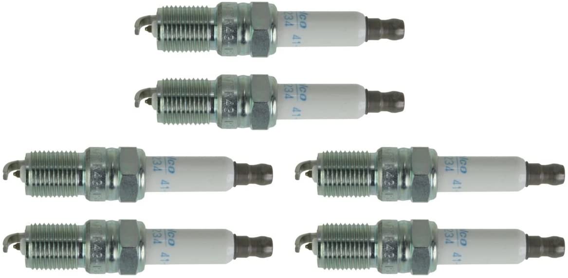 AC DELCO 41-993 Spark Plug 6 Piece Set Kit for Chevy GMC Van Truck 3.4L 4.3L V6