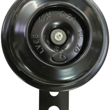 Homyl 48V 0.2A Universal Super Loud Horn for Electric Bike Black Trumpet