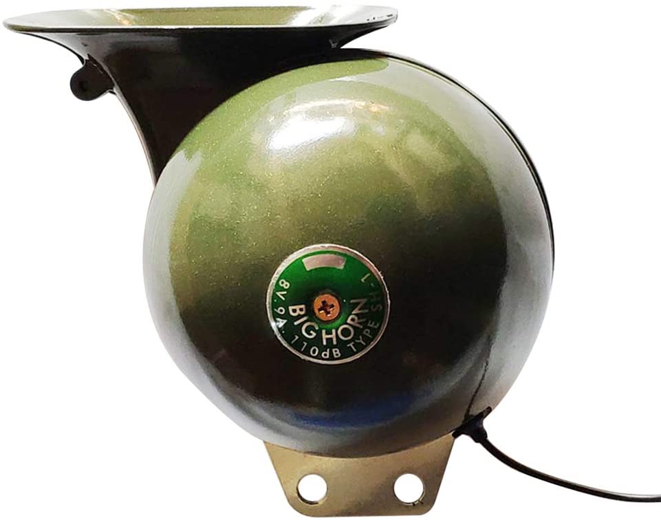 Carrfan Horn Loud 110DB 8V Electric Snail Air High Pitch Horn for Motorcycles Ships Yachts Trains Whistle