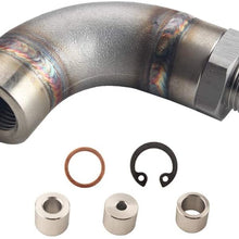 DEWHEL Adjustable Defouler O2 Oxygen Sensor Fitting Bung M18x1.5 Universal Stainless Steel (J type)