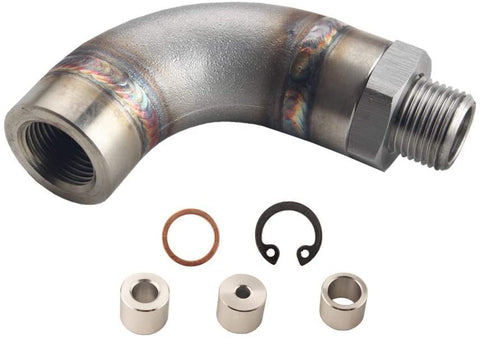 DEWHEL Adjustable Defouler O2 Oxygen Sensor Fitting Bung M18x1.5 Universal Stainless Steel (J type)