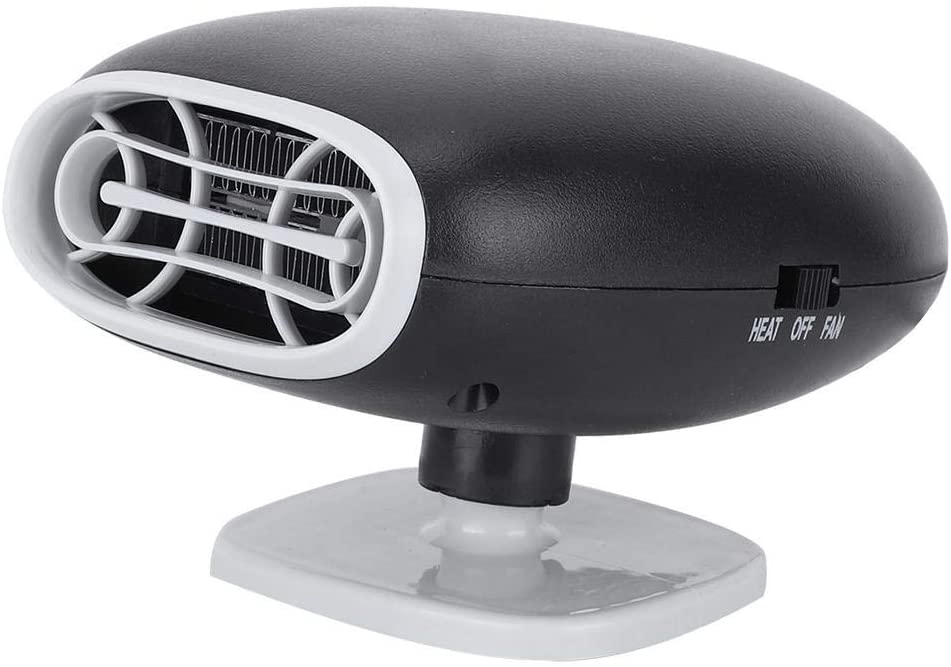 Car Defroster Car Heater Large Vents Non-slip For Home For Office(black) (Black)