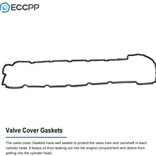 ECCPP Engine Valve Cover Gasket 11127552281 for 2006-2013 for BMW X3 X5 Z4128i 328i 528i fit for Left/Right Valve Cover Gasket Kit